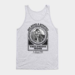 Thelonious Monk // Retro Jazz Music Fan Design Tank Top